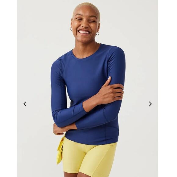 NWT Outdoor Voices SplashKnit Longsleeve Rashguard - XL - dark sky blue - XL - Picture 2 of 7